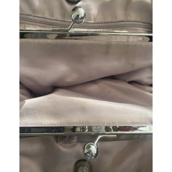 Coach Gray Kisslock Signiture Stitched Patent Leather Handbag Combo Purse 2012 - Picture 4 of 6